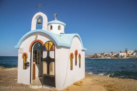 A small Greek harbor temple - 15 pictures of Crete, Greece