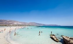 Elafonisi beach in Crete, Greece
