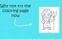 Poseidon coloring page