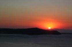 Sunset in Fira Santorini Greece