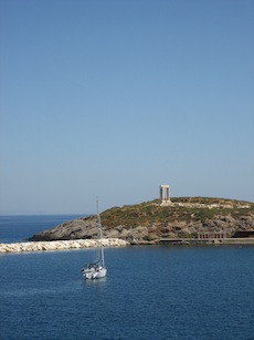 the harbor on naxos greece