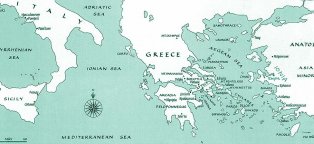 Rome Greece map